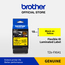 Label Tape Cassete Brother TZE-FX641 18 mm Black on Yellow (Flexible)
