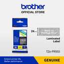 Label Tape Cassete Brother TZE-PR955 24 mm White on Premium Silver (8 Meter)