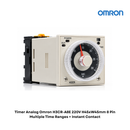 Timer Analog Omron H3CR-A8E 220V H45xW45mm 8 Pin Multiple Time Ranges + Instant Contact