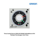 Timer Analog Omron H3CR-F8 220VAC H45xW45mm 8 Pin Multiple Time Ranges, Twin Timer