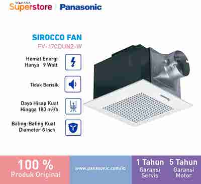 Exhaust Fan Panasonic FV-17CDUN 6"