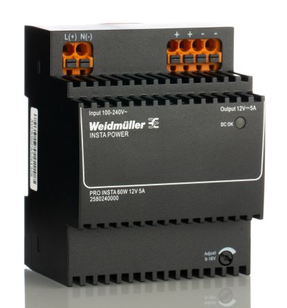 Power Supply Weidmuller Pro insta 60W 12V 5A (2580240000)