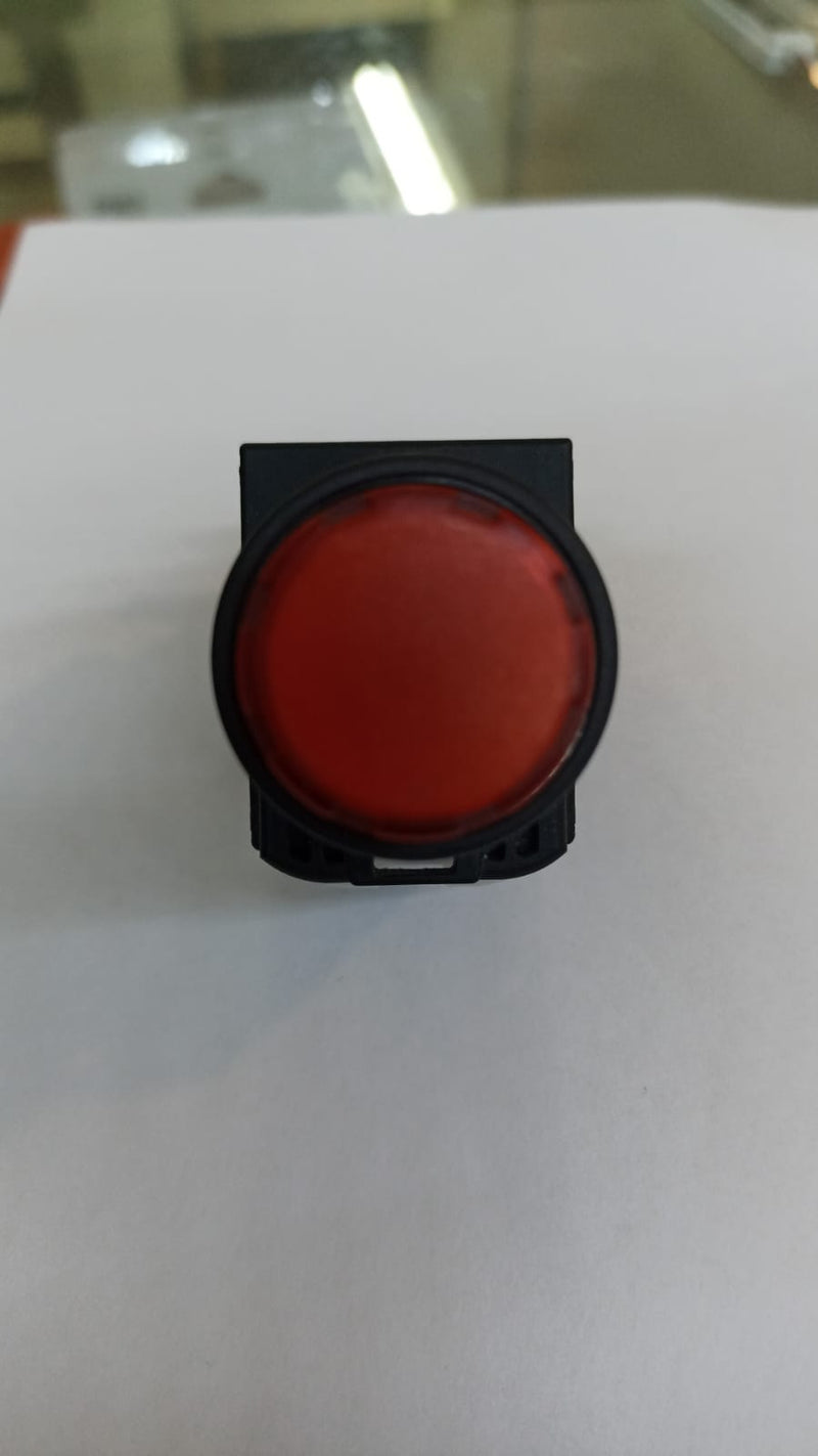 Push Lamp Fuji AR 22 EOL 11E3R Round (extended), Momentary, LED 24V DC 22 mm Red 1NO+1NC