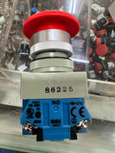 Push Button Emergency Idec AVW 411-R Red Mushroom 40mm 1NO+1NC