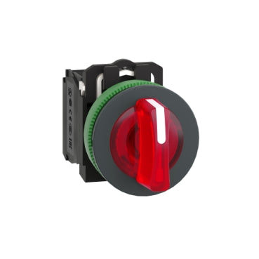 Schneider Harmony Selector Switch Illuminasi Rata Panel 3 Posisi Stay Put XB5 Protected LED 30mm | XB5FK124M5 / XB5FK125M5 / XB5FK133B5 / XB5FK134B5 / XB5FK135B5 / XB5FK133G5 / XB5FK134G5 / XB5FK135G5 / XB5FK133M5 / XB5FK134M5 / XB5FK135M5