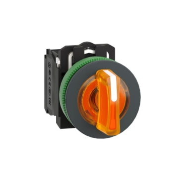 Schneider Harmony Selector Switch Illuminasi Rata Panel 3 Posisi Stay Put XB5 Protected LED 30mm | XB5FK124M5 / XB5FK125M5 / XB5FK133B5 / XB5FK134B5 / XB5FK135B5 / XB5FK133G5 / XB5FK134G5 / XB5FK135G5 / XB5FK133M5 / XB5FK134M5 / XB5FK135M5
