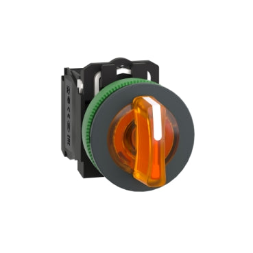 Schneider Harmony Selector Switch Illuminasi Rata Panel 3 Posisi Stay Put XB5 Protected LED 30mm | XB5FK124M5 / XB5FK125M5 / XB5FK133B5 / XB5FK134B5 / XB5FK135B5 / XB5FK133G5 / XB5FK134G5 / XB5FK135G5 / XB5FK133M5 / XB5FK134M5 / XB5FK135M5