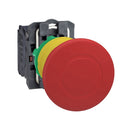 Schneider Harmony XB5 Emergency Stop / Mushroom Push Button | XB5AT842 / XB5AS8442 / XB5AS9442