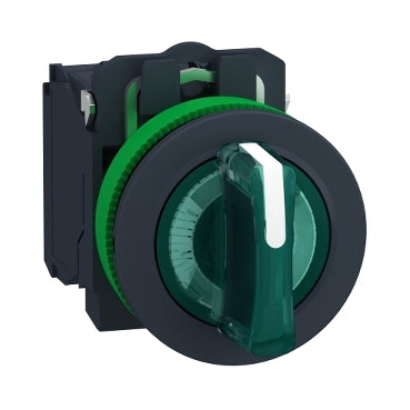 Schneider Harmony Selector Switch Illuminasi Rata Panel 3 Posisi Stay Put XB5 Protected LED 30mm | XB5FK124M5 / XB5FK125M5 / XB5FK133B5 / XB5FK134B5 / XB5FK135B5 / XB5FK133G5 / XB5FK134G5 / XB5FK135G5 / XB5FK133M5 / XB5FK134M5 / XB5FK135M5