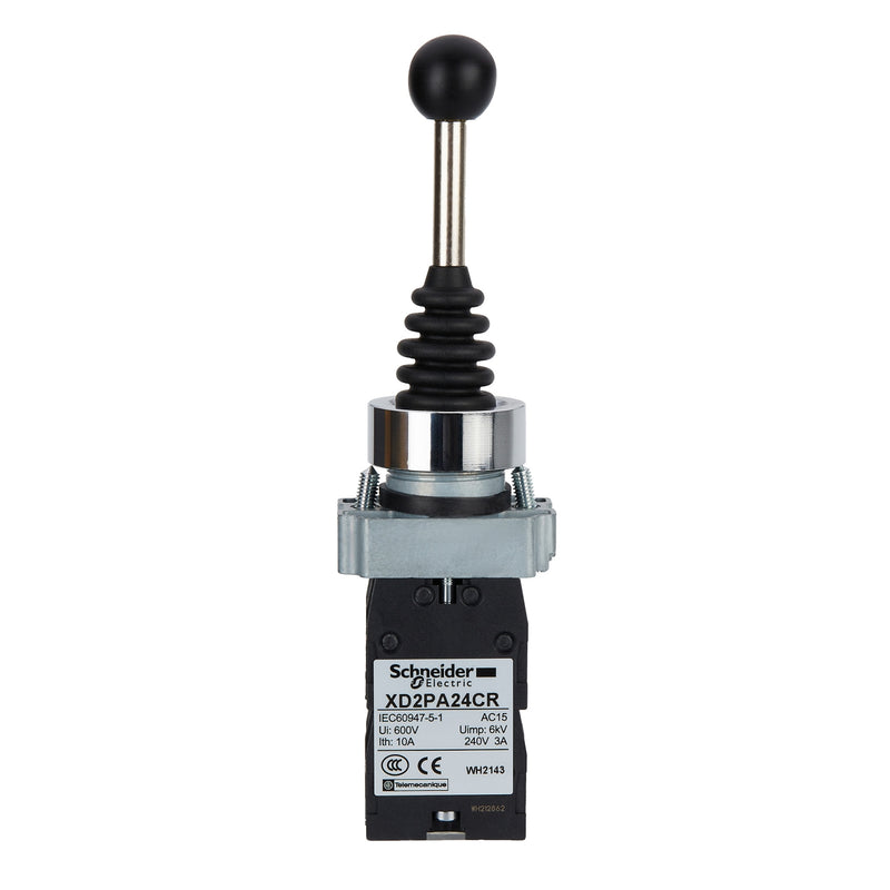Schneider Easy Harmony XD2 Joystick Controller 22mm IP65 Metal | XD2PA12CR / XD2PA22CR / XD2PA14CR / XD2PA24CR