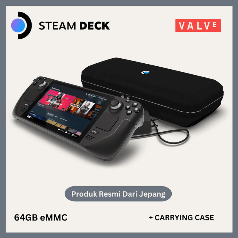 [美品] Valve Steam Deck 64GB+ 256GB SD Valve NEW SYSTEM Steam Deck 256 GB PC Video Game Console
