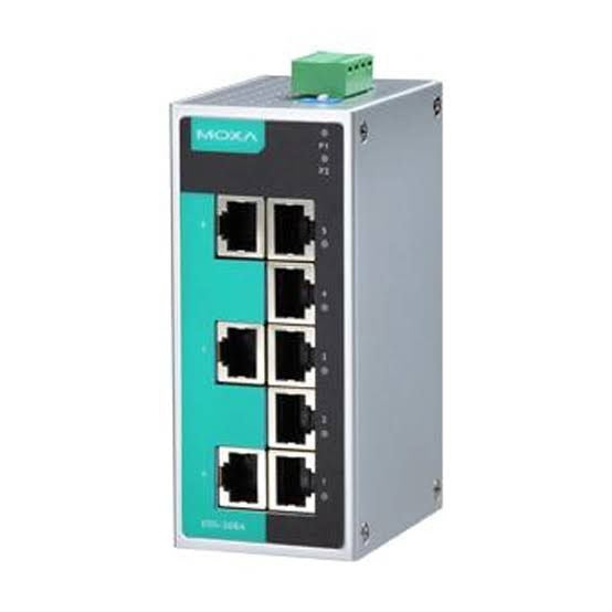 Ethernet Switch 8 Port Industrial Moxa EDS-208 10/100Mbps 12-48VDC
