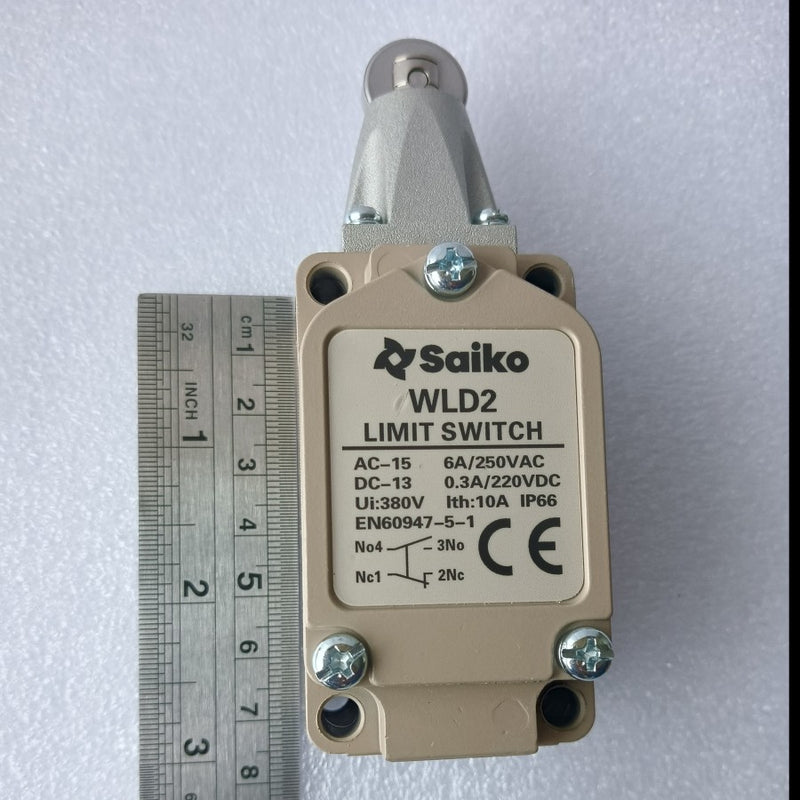 Limit Switch Saiko WLD2 Top Roller Plunger 1NO+1NC UI 380V Ith 10A