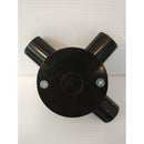 T Dus PVC Boss 25mm 3 Cabang B240/25/3BK Black