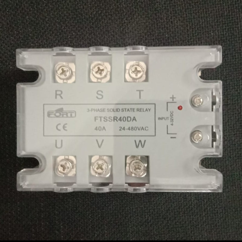 Solid State Relay Fort FTSSR-40DA Input :4-32VDC  Out: 24-480VAC 40A