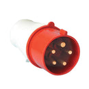 Industrial Plug CEE Plug 5x32A Red/White IP44