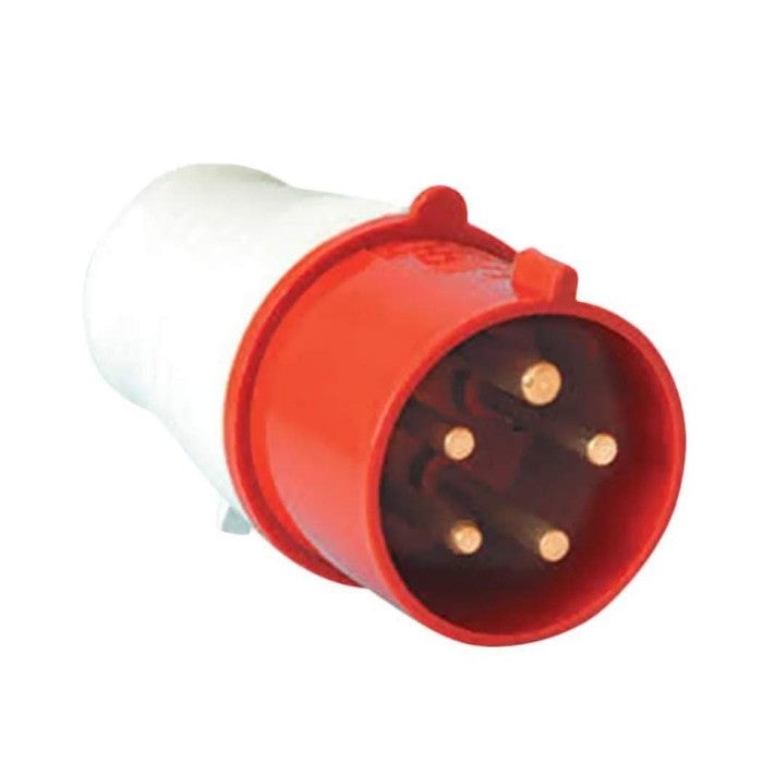 Industrial Plug CEE Plug 5x32A Red/White IP44
