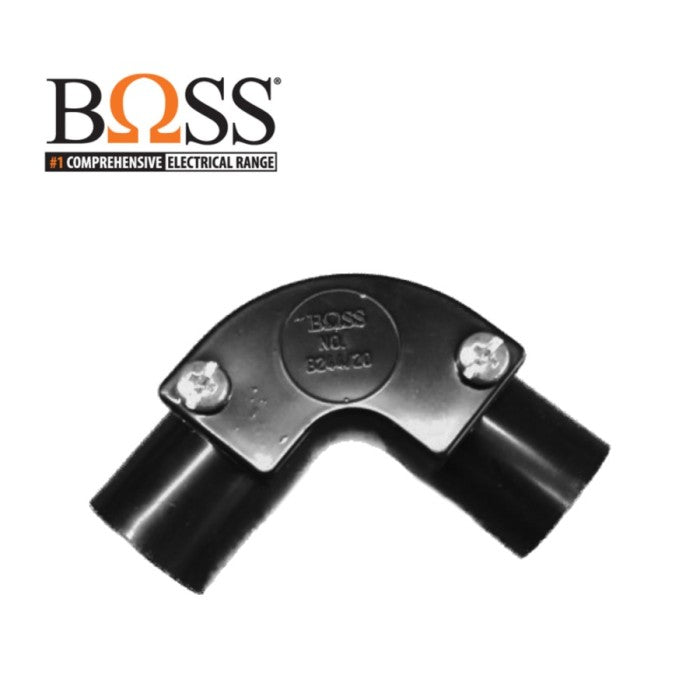 Elbow Pipa PVC 25mm BOSS B244/25BK Black