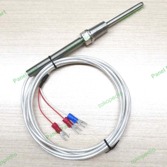 Thermocouple PT100 Pj stick 50mm draf 1/4 Pj kabel 2M