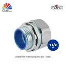 Connector Fort Flexible to Box 1 1/2 Zinc