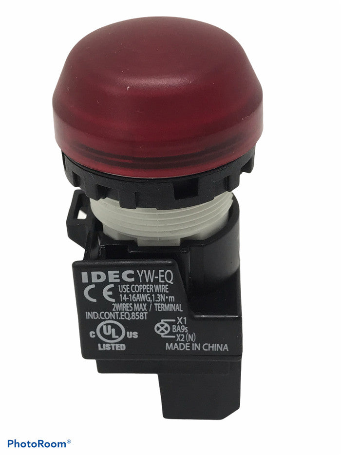 Pilot Lamp Idec YW1P-1EQ4-R 24VDC 22mm 24VDC Red