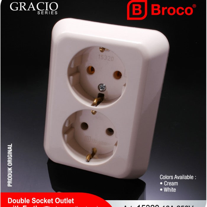 Stop Kontak Broco IB 15320 White