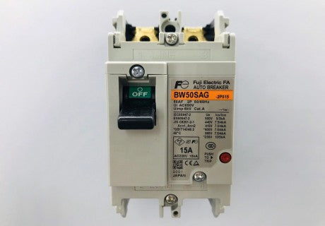 Breaker Fuji BW 50 SAG 7.5kA,380/415VAC 2P 15A