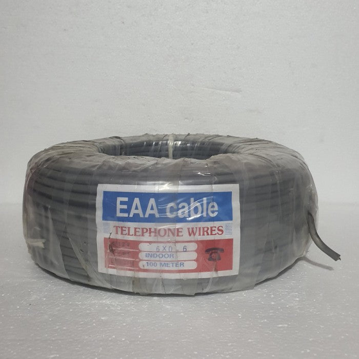 Kabel Data EAA Telepon 6x0.6 mm Grey
