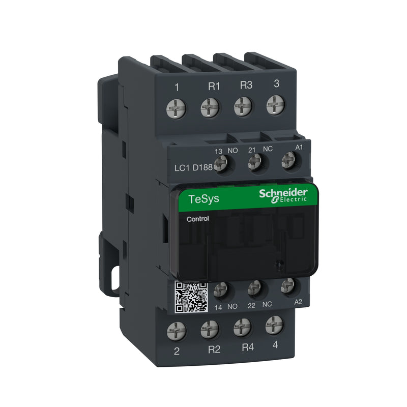 Kontaktor Schneider LC1D188E7 32A 2NO+2NC 48VAC Auxilary 1NO+1NC