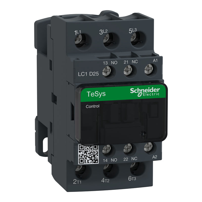 Kontaktor Schneider LC1D25 11KW Auxilary 1NO+1NC LC1D25M7 / LC1D25BD / LC1D25B7 / LC1D25MD / LC1D25Q7 / LC1D25F7 / LC1D25E7 / LC1D25P7 / LC1D25BNE / LC1D25FD / LC1D25EHE / LC1D25KUE