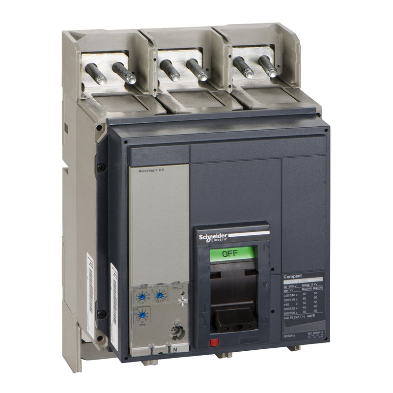 Breaker Schneider NSX1250N 3P 1.250A (500-1250A) 50kA M 2.0 (33478)