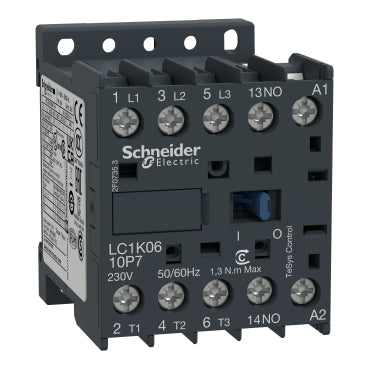 Kontaktor Schneider LC1K0610 2,2KW 220VAC 1NO LC1K0610M7 / LC1K0610B7 / LC1K0610Q7 / LC1K0610F7