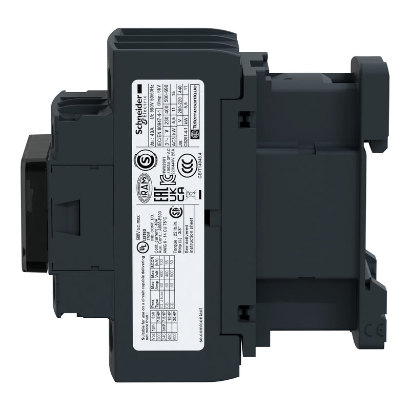 Kontaktor Schneider LC1D38 15KW Auxilary 1NO+1NC LC1D38M7 / LC1D38Q7 / LC1D38BD / LC1D38BNE / LC1D38D7 / LC1D38E7 / LC1D38F7 / LC1D38EHE / LC1D38KUE / LC1D38P7 / LC1D38N7 / LC1D38G7 / LC1D38U7 / LC1D38EL