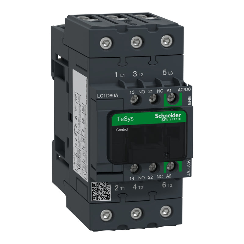 Kontaktor Schneider LC1D80A 37KW Auxilary 1NO+1NC LC1D80ABNE / LC1D80AEHE / LC1D80AKUE