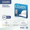 Lampu Luxen Downlight LED IB Bulat 24W 3000K CDL DL24NOVA