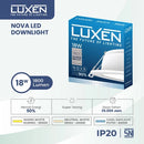 Lampu Luxen Downlight LED IB Bulat 18W 6500K CDL DL18NOVA