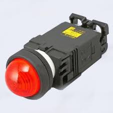 Pilot Lamp Fuji Dome DR 22 DOL M4A Trafo, Inc 220VAC 22 mm Orange