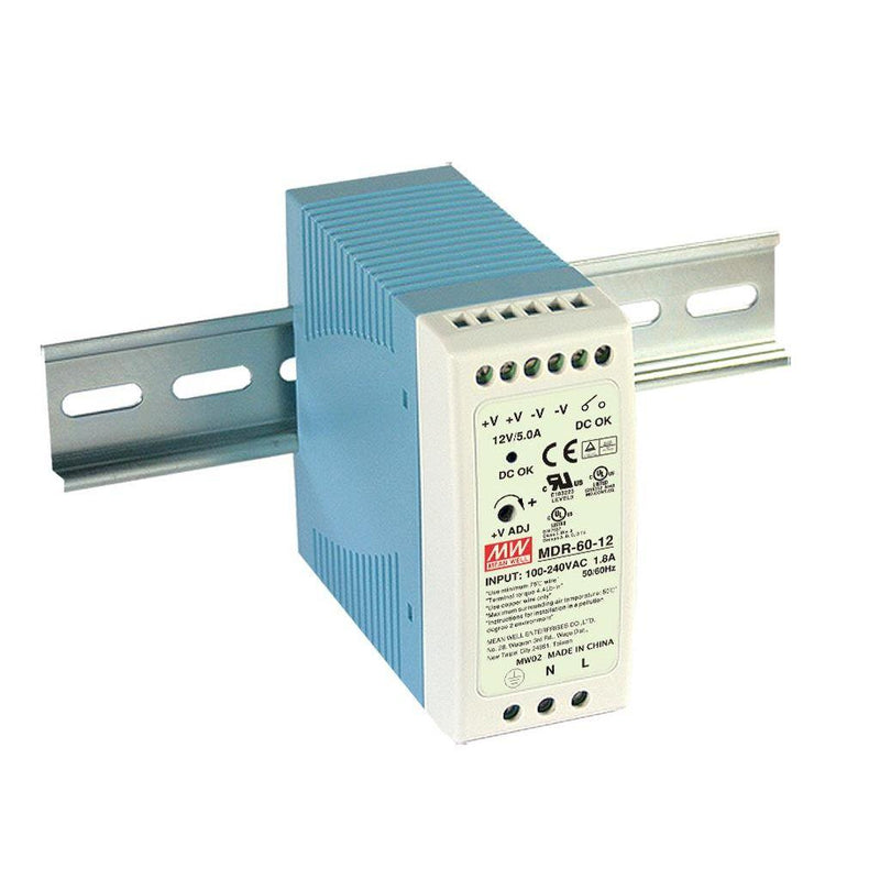 Power Supply Mean well MDR-60-24 2.5A Din Rail, White / meanwell