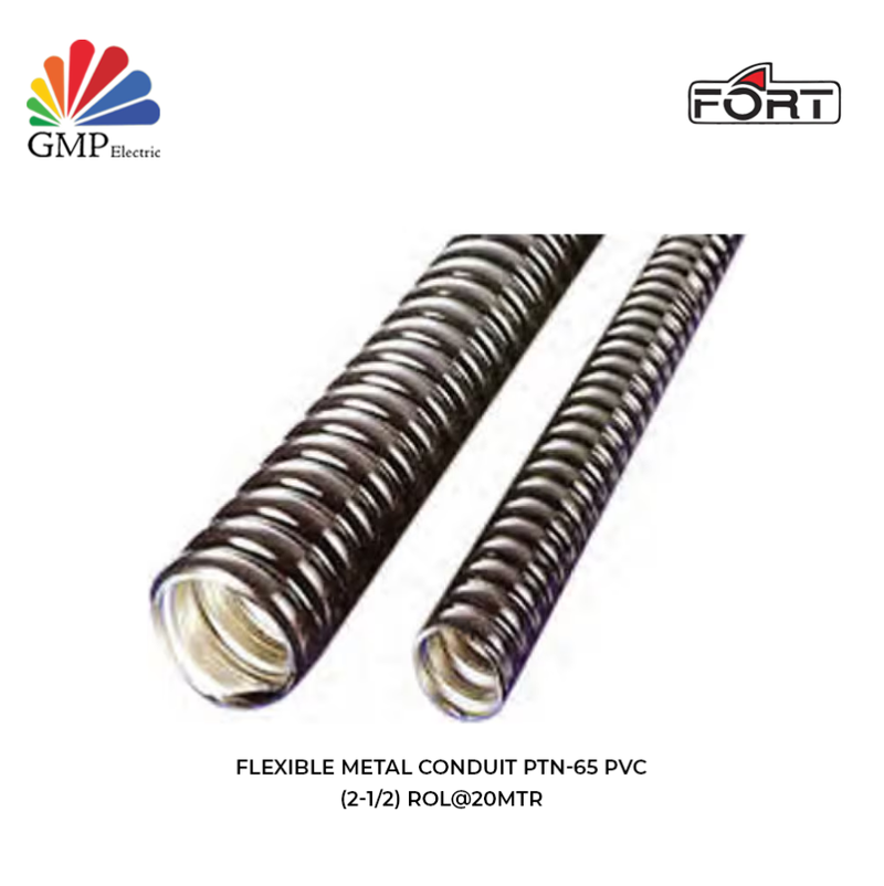 Flexible Metal Conduit PTN-65 PVC (2-1/2) Rol@20Mtr