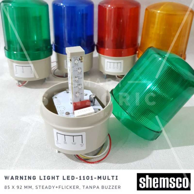 Rotary Warning Light Shemsco LED-1101G 12-24-220V