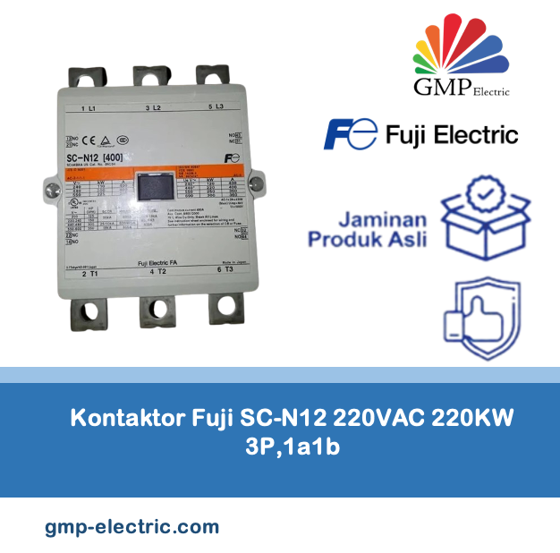 Kontaktor Fuji SC-N12 220VAC 220KW 3P,1a1b