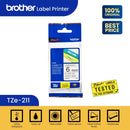 Label Tape Cassete Brother TZE-211 6 mm Black on White