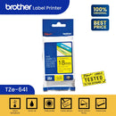 Label Tape Cassete Brother TZE-641 18 mm Black on Yellow