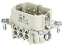 Heavy Duty Connector Insert Wieland 6P Male 16A (70.310.0640.0)
