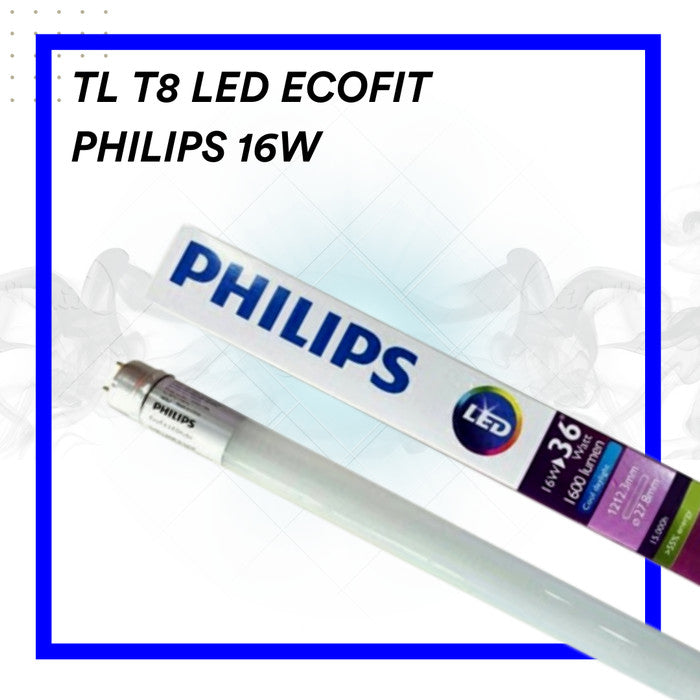 Lampu TL LED Philips Ecofit LEDtube T8 16W White+Starter