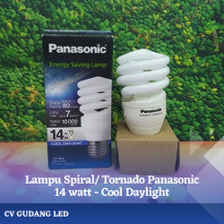 Lampu Hemat Energi Panasonic EFD14E27HD3A ECO 14W Spiral Cool Day Light
