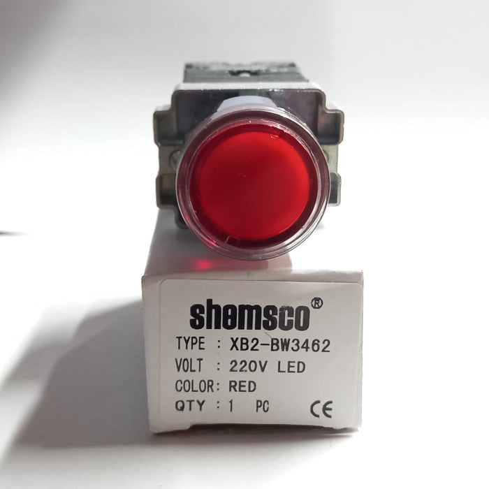 Push Button lamp Shemsco 22mm XB2-BW3462-Red