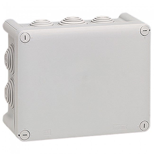 Junction Box Legrand Plexo (92042) 155x110x74mm Grey Pre-cut ISO Cable Entry IP55-IK07