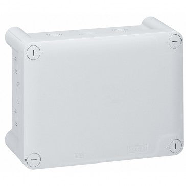 Junction Box Legrand (92054) Plexo 180(H)x140(W)x86(D) Grey Pre-cut ISO Cable Entry IP55-IK08