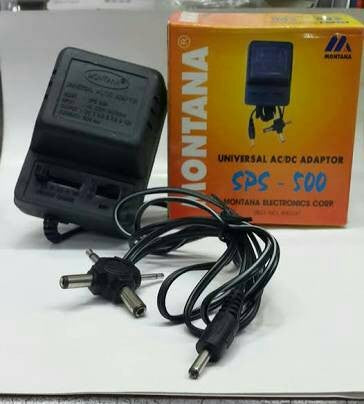 Adaptor Montana Plug 2A Black 1,5V~12VDC